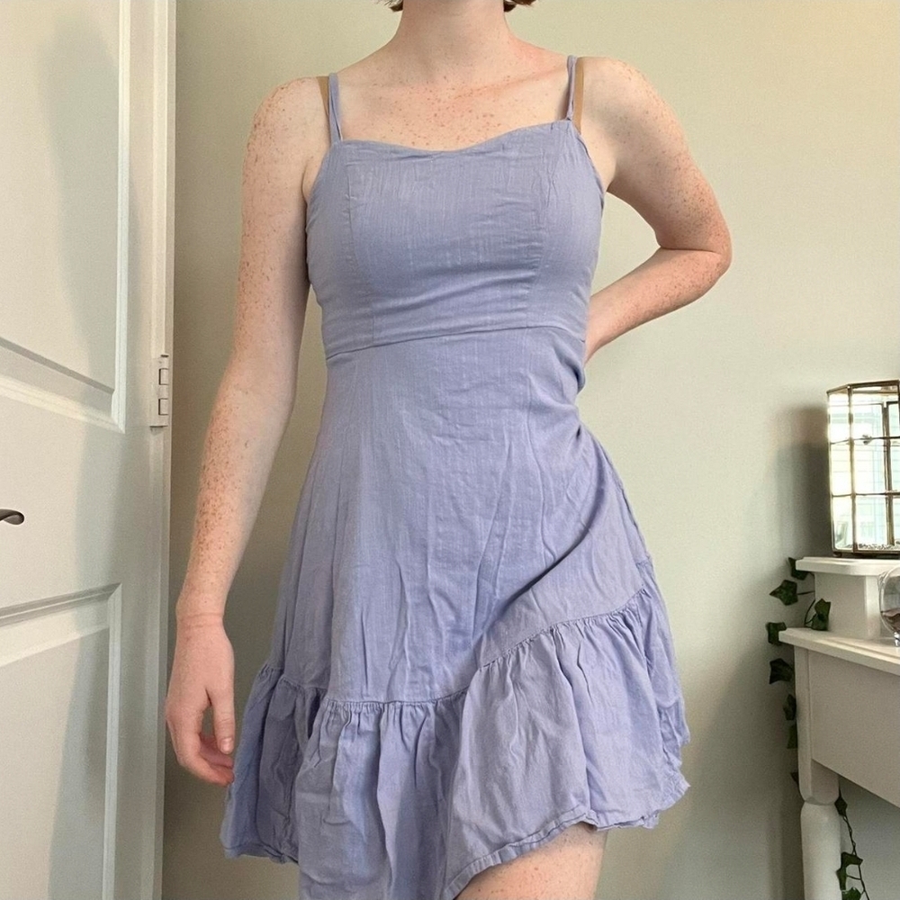 Ami Light Purple Mini Dress